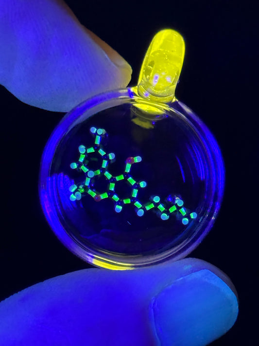 Dan Hoffman Glass Molecule Pendant: THC