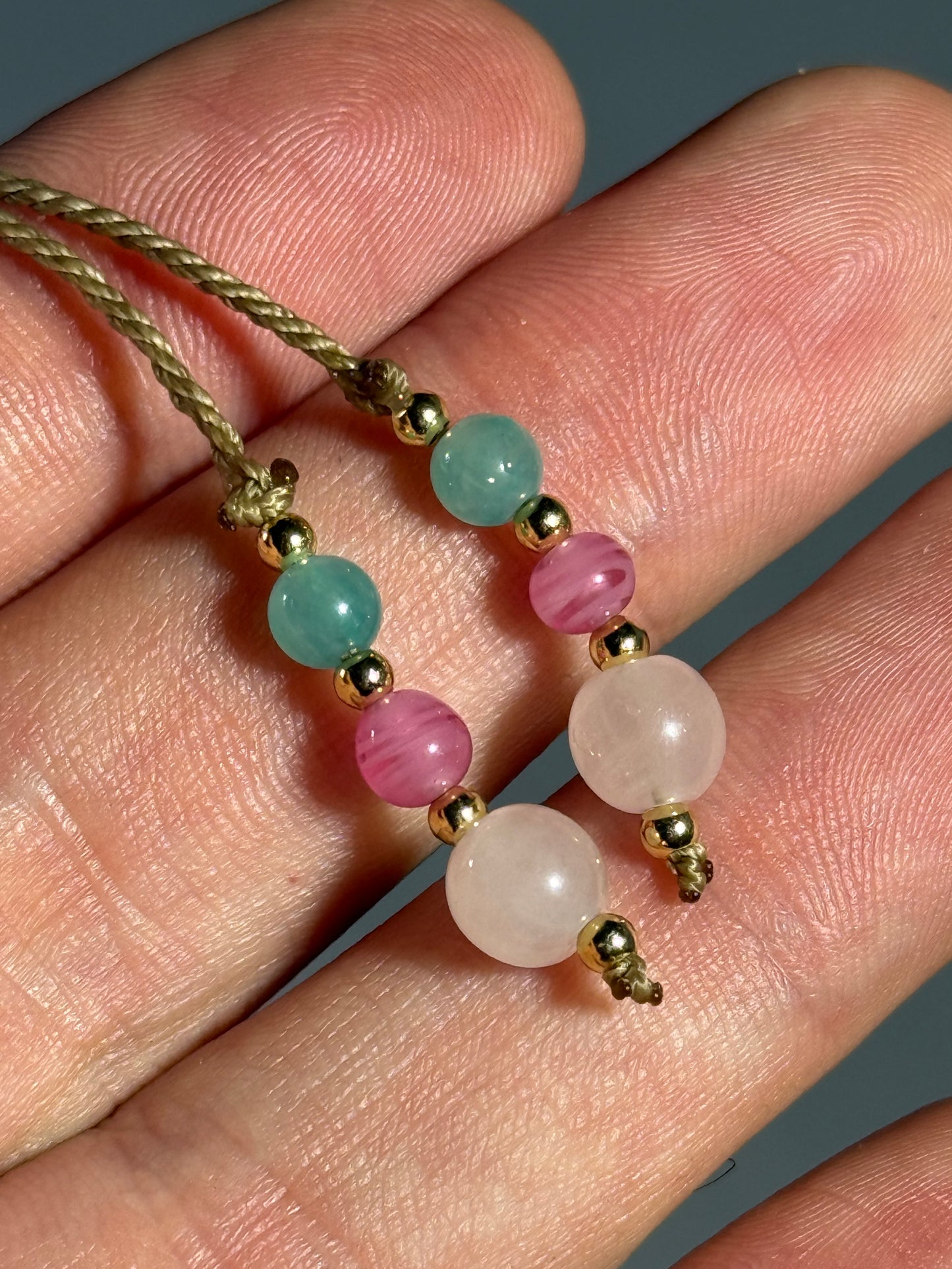 Tomomi Handa Pendant w/ custom macrame necklace