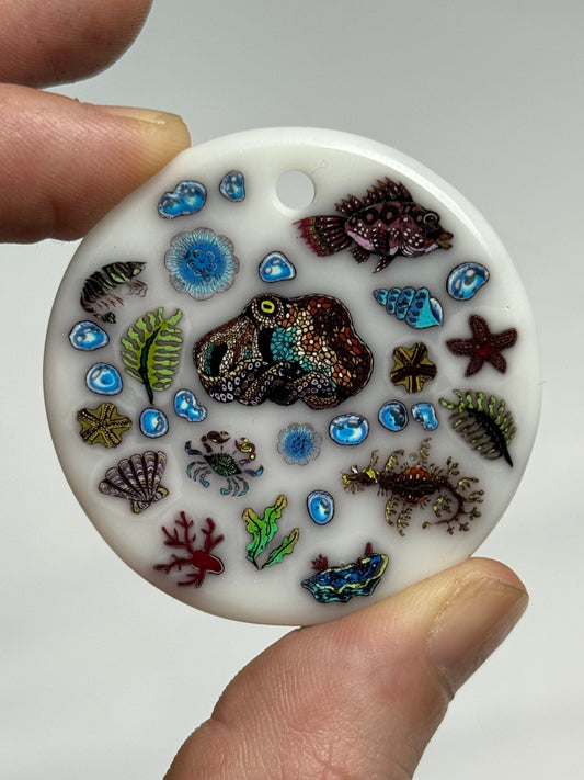 Daisuke Takeuchi - Murrine Pendant - “Sea Creatures”
