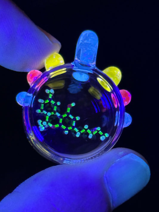 Dan Hoffman Glass Molecule Pendant: THC