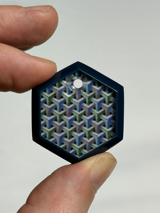 Daisuke Takeuchi - Tile Pendant - “Kumikikko”