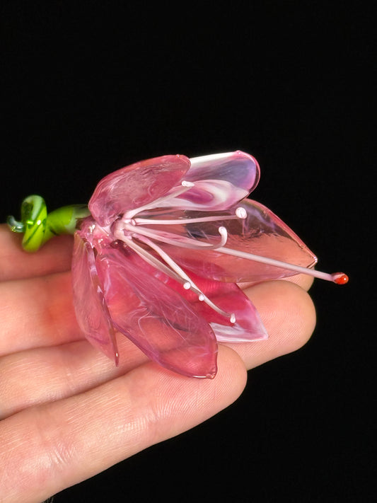 Glass Azalea Flower by Wesley Fleming