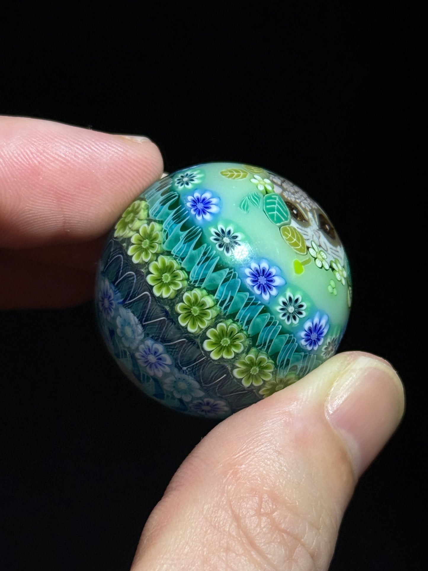 Floral Cat Marble by Akiko Furuki