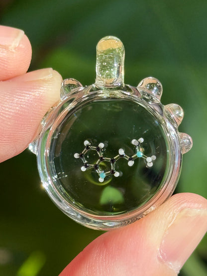 Dan Hoffman Glass Molecule Pendant: DMT