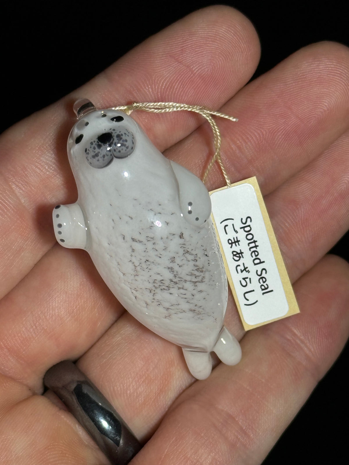 Seal pendant by Chieko Taniguchi