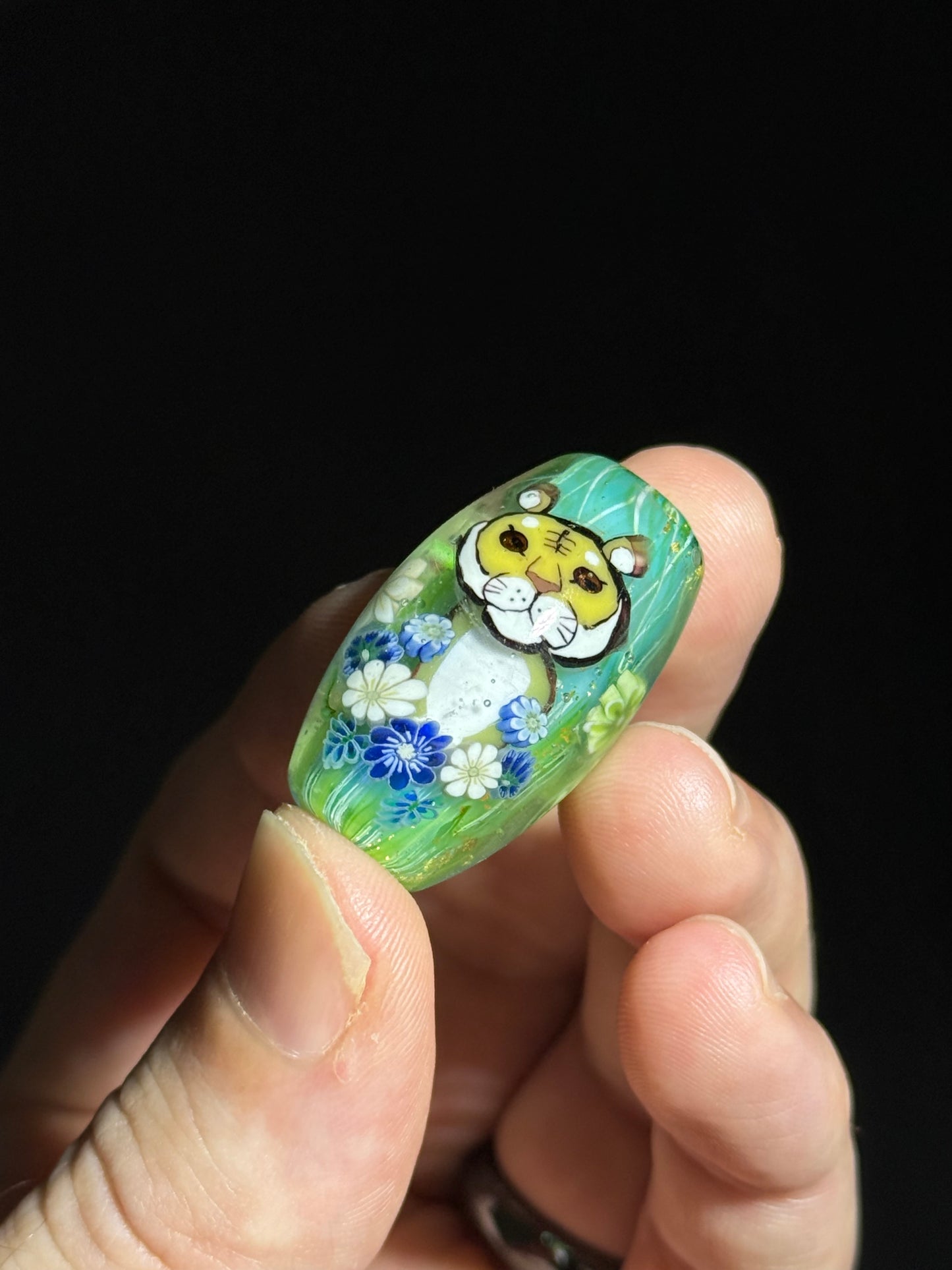 Tiger bead by Akiko Furuki