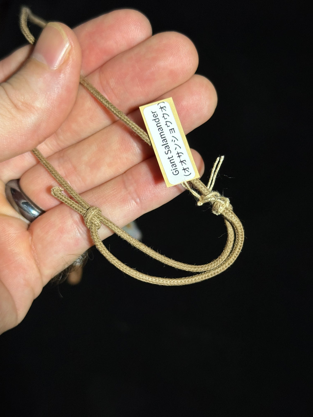 Giant Salamander pendant by Chieko Taniguchi