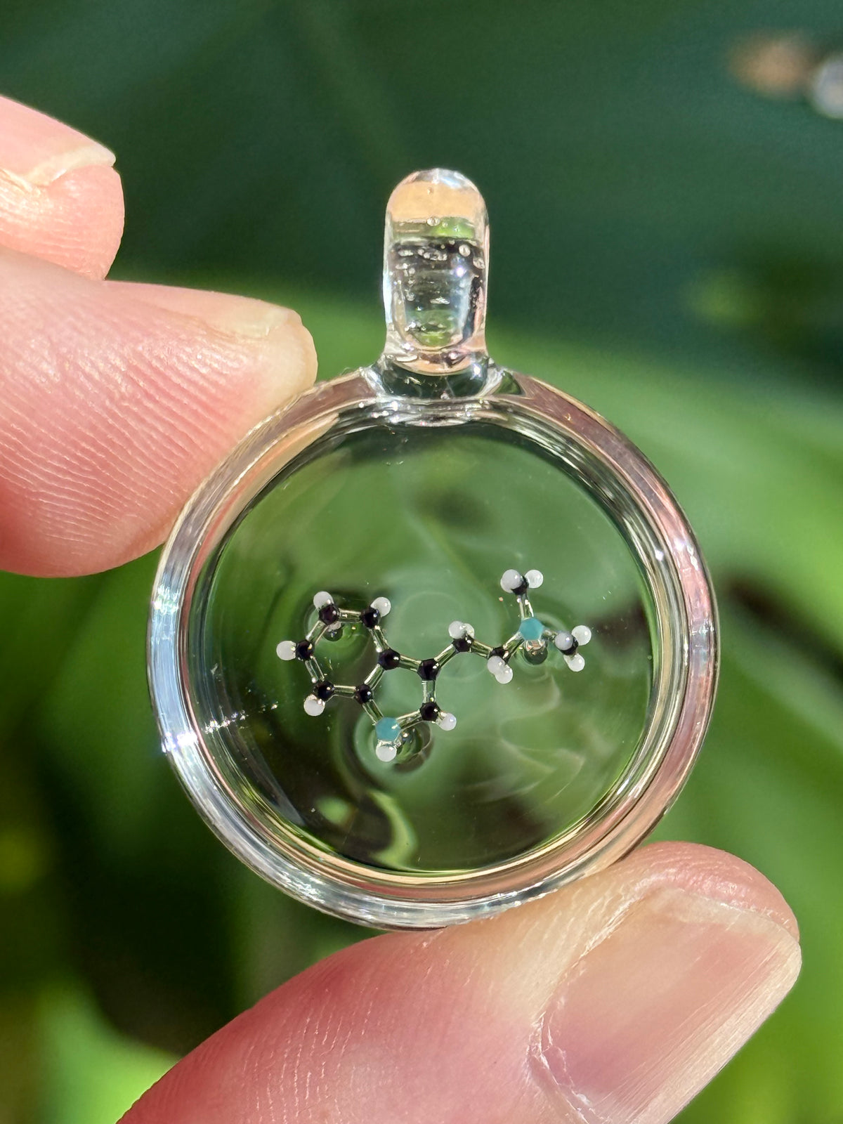Dan Hoffman Glass Molecule Pendant: DMT