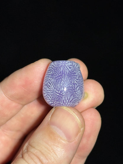 Hedgehog bead by Chieko Taniguchi