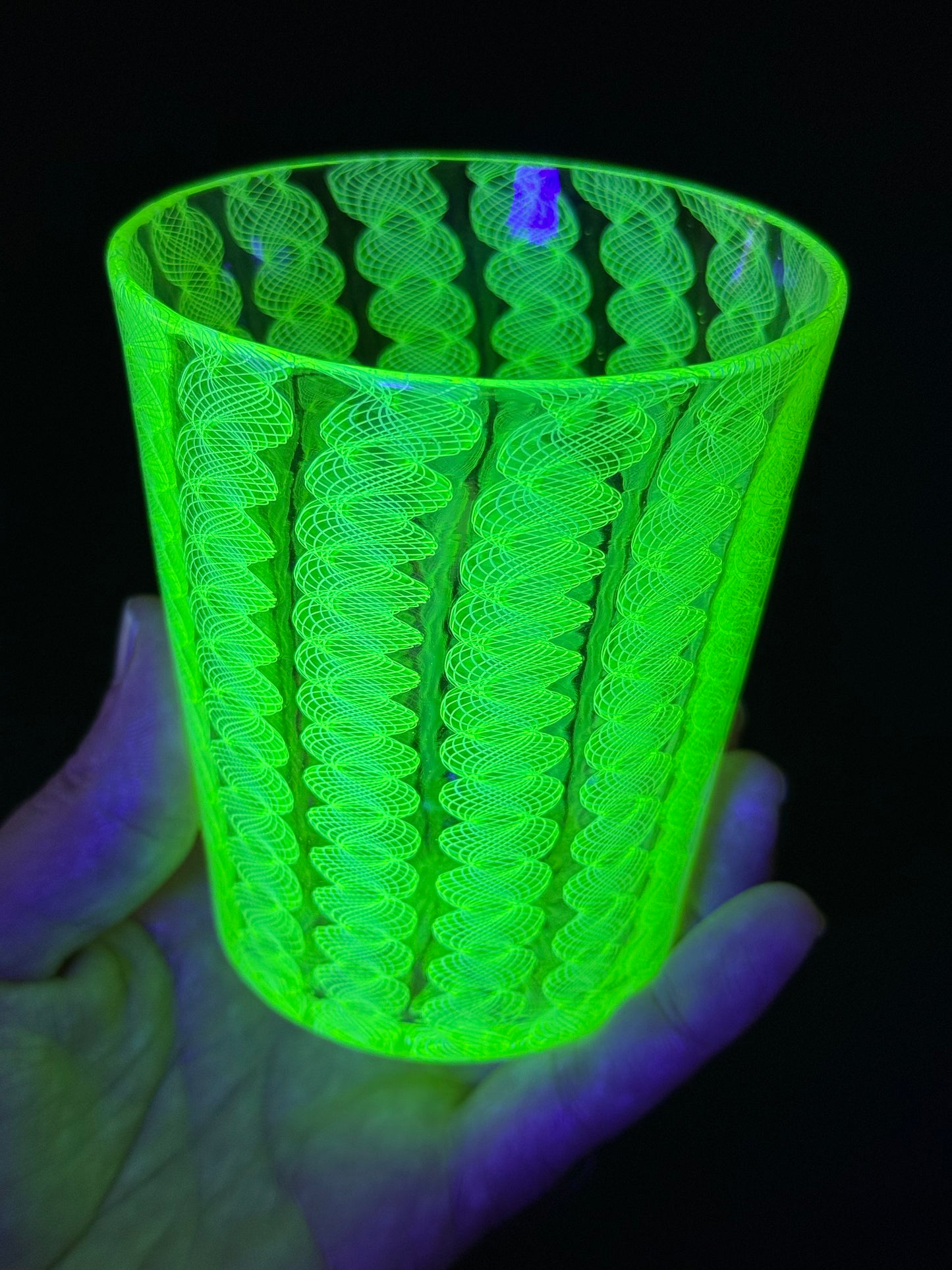 UV Cane Rocks Glass by Xander D’Ambrosio