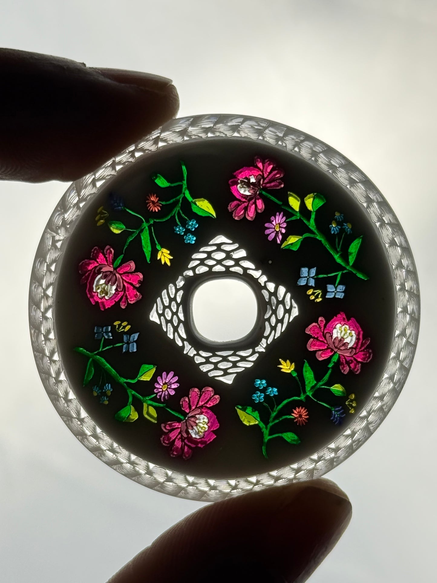 Sakiyo Takeuchi - Pendant - “Kalocsa Embroidery”