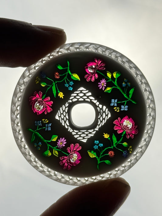Sakiyo Takeuchi - Pendant - “Kalocsa Embroidery”