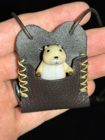 Prairie Dog pendant by Chieko Taniguchi