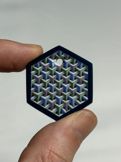 Daisuke Takeuchi - Tile Pendant - “Kumikikko”