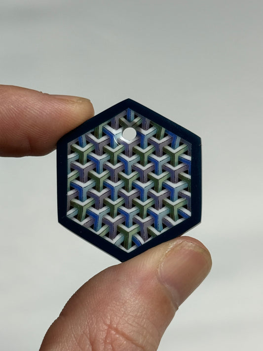 Daisuke Takeuchi - Tile Pendant - “Kumikikko”