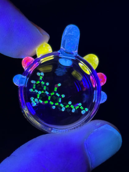 Dan Hoffman Glass Molecule Pendant: THC