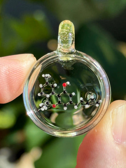 Dan Hoffman Glass Molecule Pendant: THC