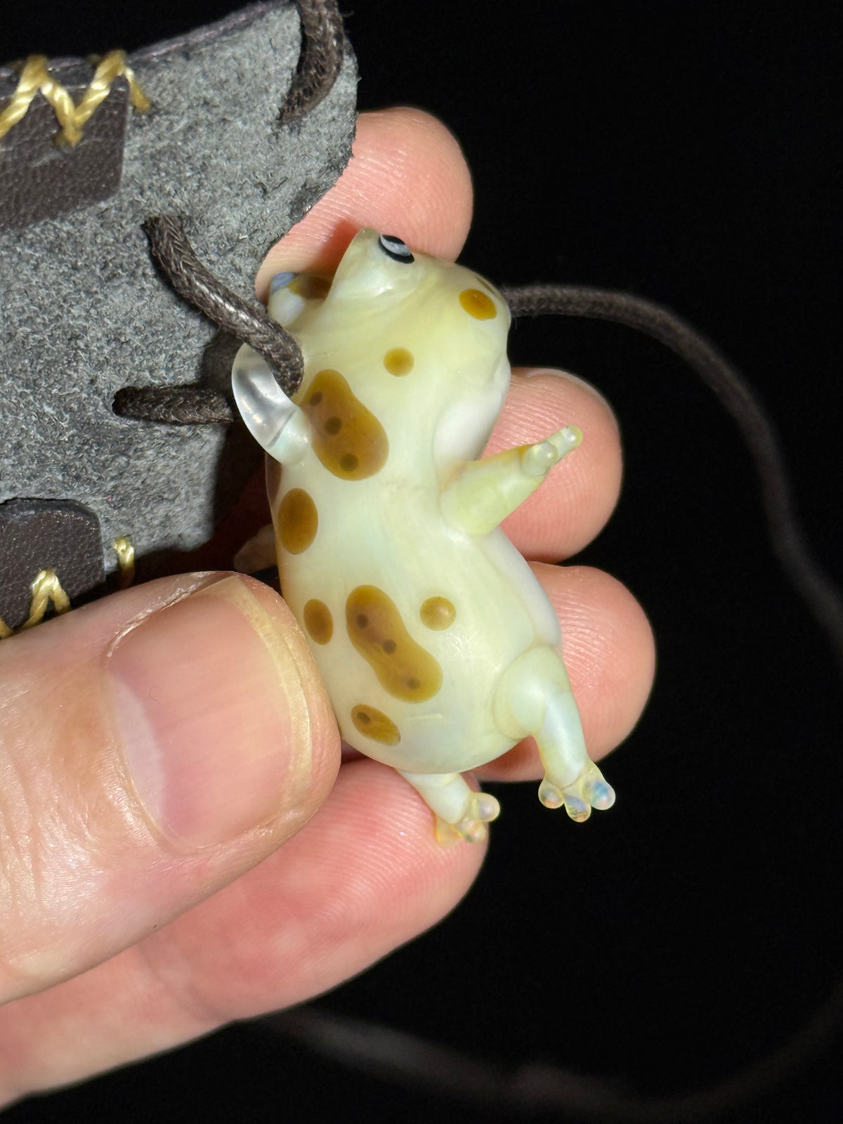 Horned Frog pendant by Chieko Taniguchi