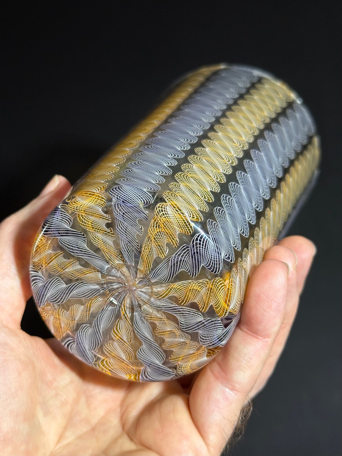 Cane Pint Glass by Xander D’Ambrosio