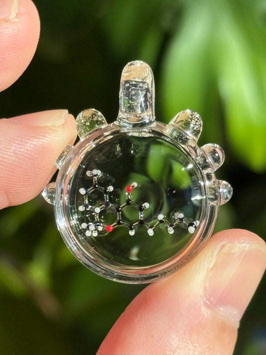 Dan Hoffman Glass Molecule Pendant: THC