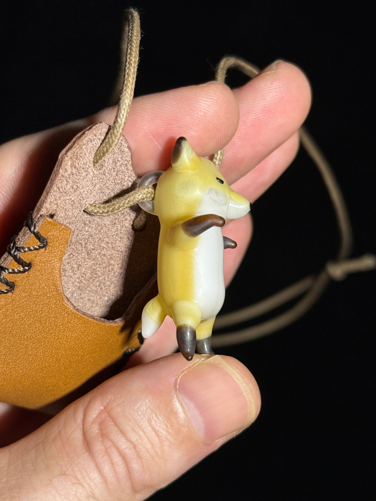 Evo Red Fox pendant by Chieko Taniguchi