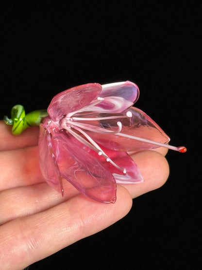 Glass Azalea Flower by Wesley Fleming