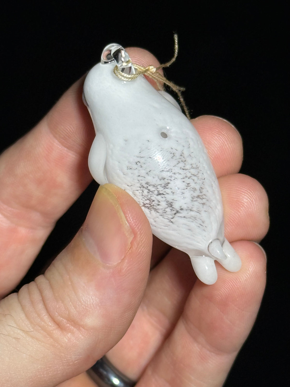 Seal pendant by Chieko Taniguchi
