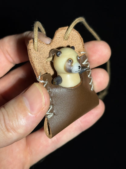 Racoon Dog pendant by Chieko Taniguchi