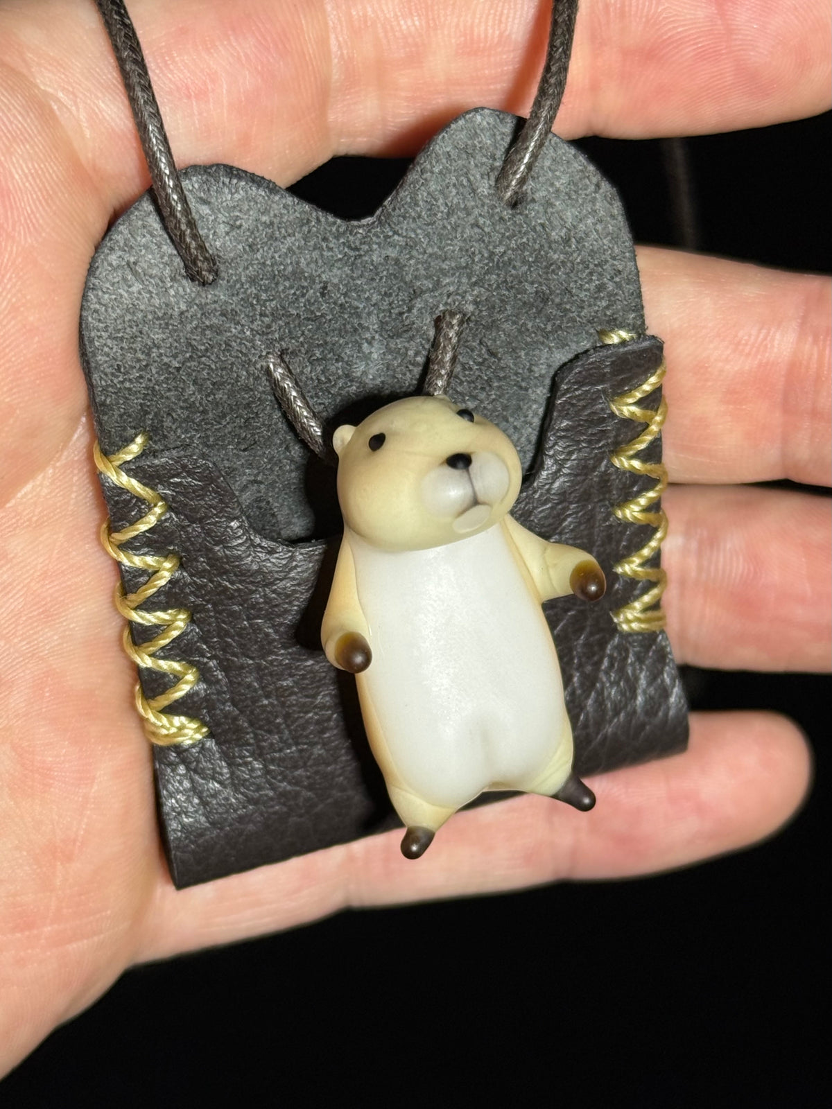 Prairie Dog pendant by Chieko Taniguchi