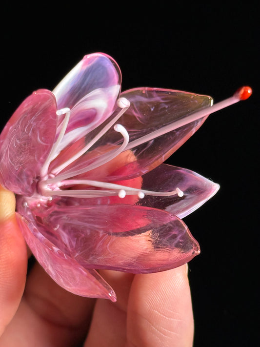 Glass Azalea Flower by Wesley Fleming