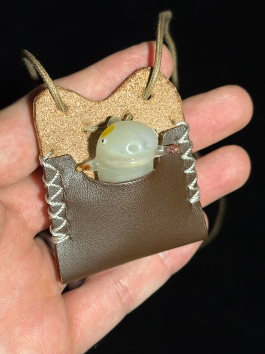 Giant Salamander pendant by Chieko Taniguchi
