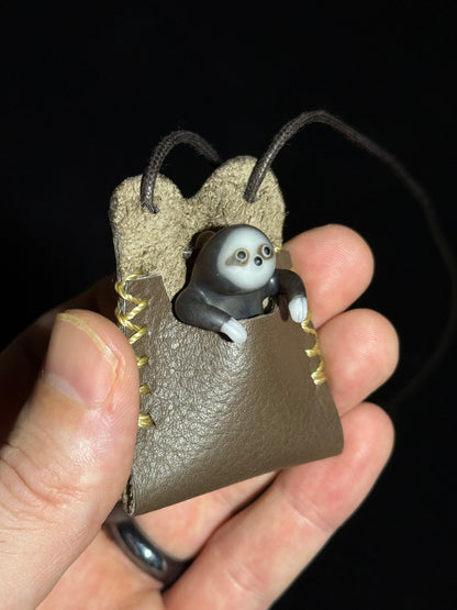 Sloth pendant by Chieko Taniguchi