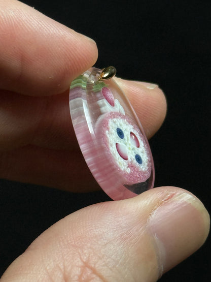 Sakiyo Takeuchi - Pendant - “Strawberry Roll Cake”