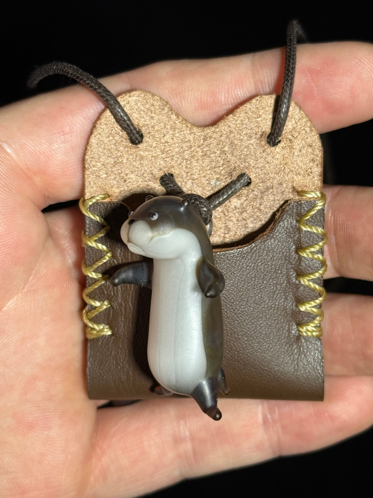 Otter pendant by Chieko Taniguchi
