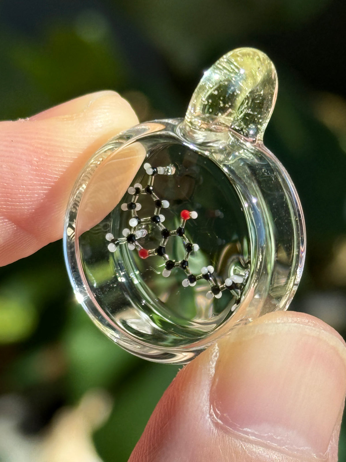 Dan Hoffman Glass Molecule Pendant: THC