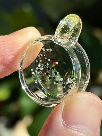 Dan Hoffman Glass Molecule Pendant: THC