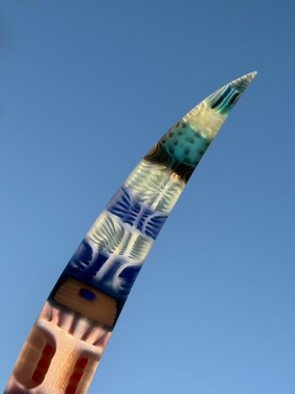 Lazuliflux Kwaiken Murrine Knife (Donated) - Image 2