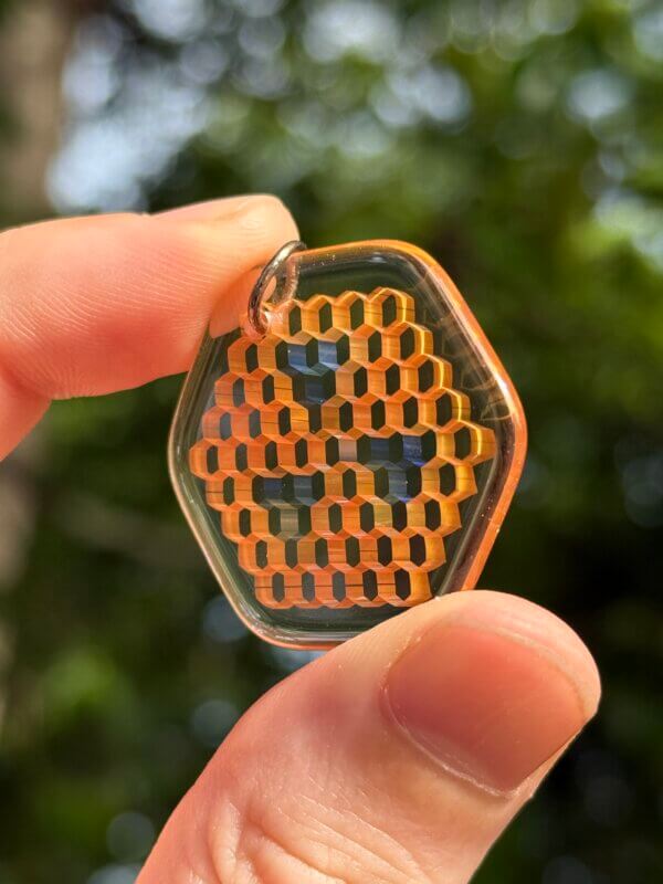Ryan Teurfs Fumed Honeycomb Pendant (Recovered) - Image 2